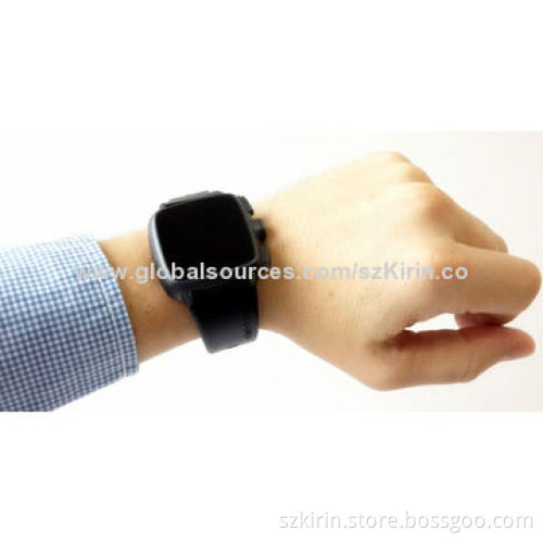 3G smart watch mobile phone, WCDMA 3G/BT/FM/GPS/WiFi, dual core 1.3G, memory 512 + 4G/3.0 megapixels
